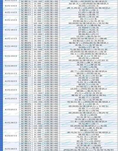 2026美加墨世界杯赛程高清长图：48强激战北美